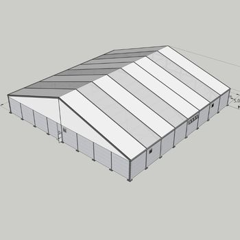 30m x 30m Warehouse Solid Wall Storage Building Tent